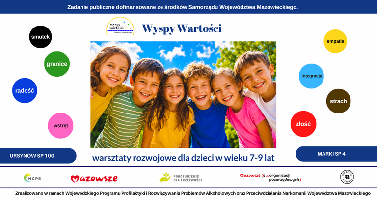Wyspy Wartości – warsztaty rozwojowe dla dzieci